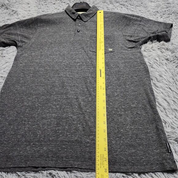 Billabong Polo Shirt Mens XL Gray Short Sleeve Pocket Casual Surf Skate XL Tee - Picture 7 of 8